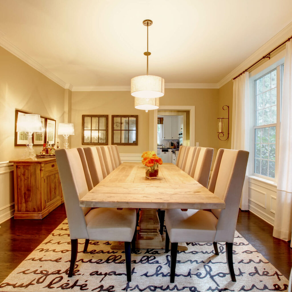Dining room carpet flooring | A & S Carpet Collection