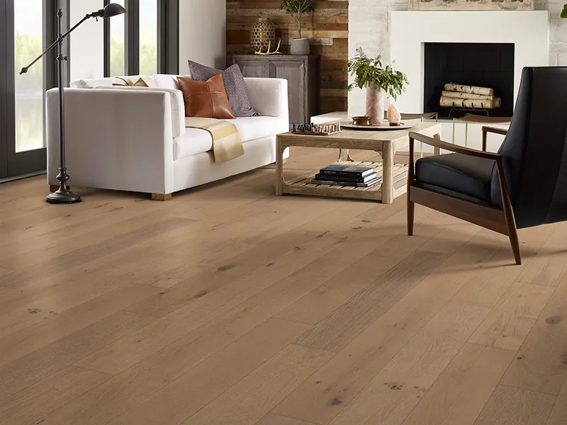 Medium Colored Oak in Living Room | A & S Carpet Collection