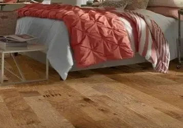 Bedroom Hardwood Flooring | A & S Carpet Collection